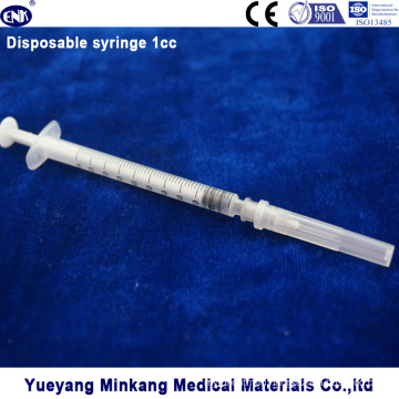 3 Parts Syringe 1cc (luer slip)